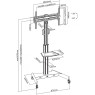 Disegno tecnico Reflecta TV Stand 65P