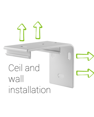 Staffe per fissaggio a parete/soffitto SLIM SCREENLINE - 2 pezzi