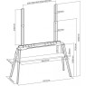 TV Stand Elegant 75BW per TV e MONITOR da 49" a 75"