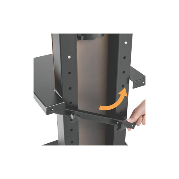 54865Supporto TV da Pavimento a Soffitto, 37 - 70, Max. 30 kg, Intervallo di Rotazione a 180°