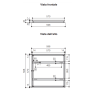 Cornice porta pannello CT-570 per elevatori Screenint