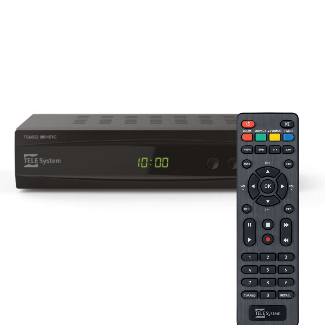 Decoder DVBT2 HEVC con doppio tuner, Videoregistratore