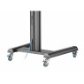  TV Stand 70VCB-Shelf nero per schermi da 37" a 70" peso 70 kg