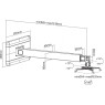 Supporto da parete per proiettore Vesta 152S