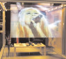 Schermo olografico per retroproiezione Luxi Dayscreen installazioneSchermo olografico per retroproiezione Luxi Dayscreen 120x90