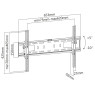 Disegno tecnico supporto fisso a parete tv inclinabile 37 - 70 "