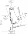 Supporto da tavolo e parete per tablet 7,9" - 10,5" TABULA LOCK II