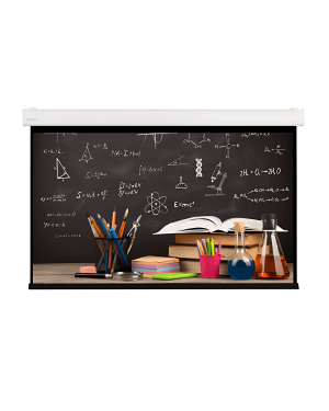 215x161 Schermo per proiettori elettrico Slim Screenline con bordi neri 4:3