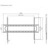 PLANO Flat staffa a parete per Televisori e monitor 60''~120'