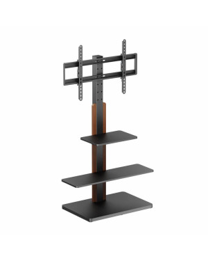  TV Stand Elegant 75BWS2 |  con due ripiani per schermi piatti da 32" a 75" ed elementi di design in legno noce