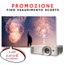 Schermo cornice Full Vision 160x90 16:9 + Optoma EH334 Alta risoluzione, versatile e potente