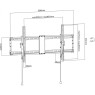 Staffa a muro inclinabile 43-90" - disegno tecnico