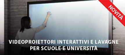 VIDEOPROIETTORI INTERATTIVI E LAVAGNE PER SCUOLE E UNIVERSITÀ